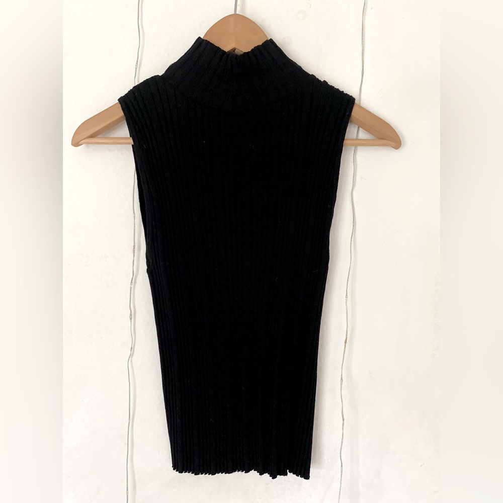 Zara no sleeve turtleneck
